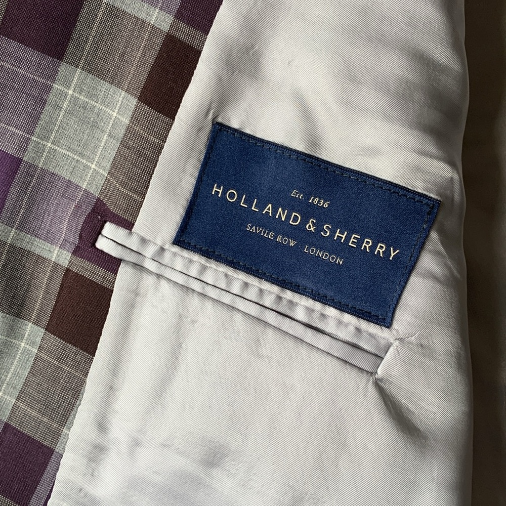 Hand Tailored Ventura Holland & Sherry Savile Row London Single Stitch - Picture 7 of 16